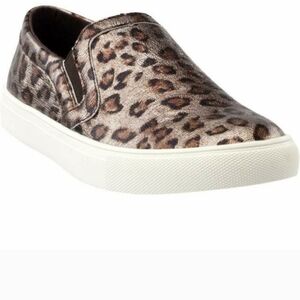 Corky's Jungle Metallic Cheetah Slip On Sneakers Size 9 NWOT